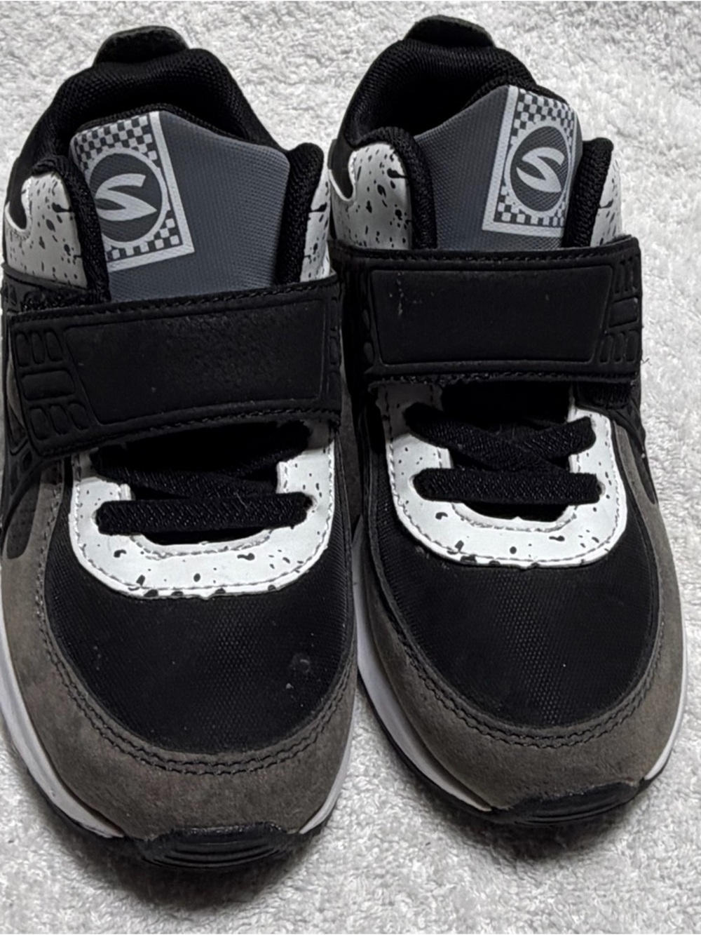 For Teens Kids Sneakers Size 13 Black White worn 1 time